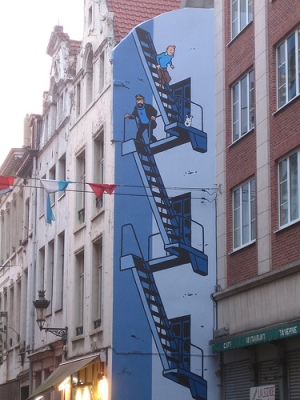 Tintin in Brussels